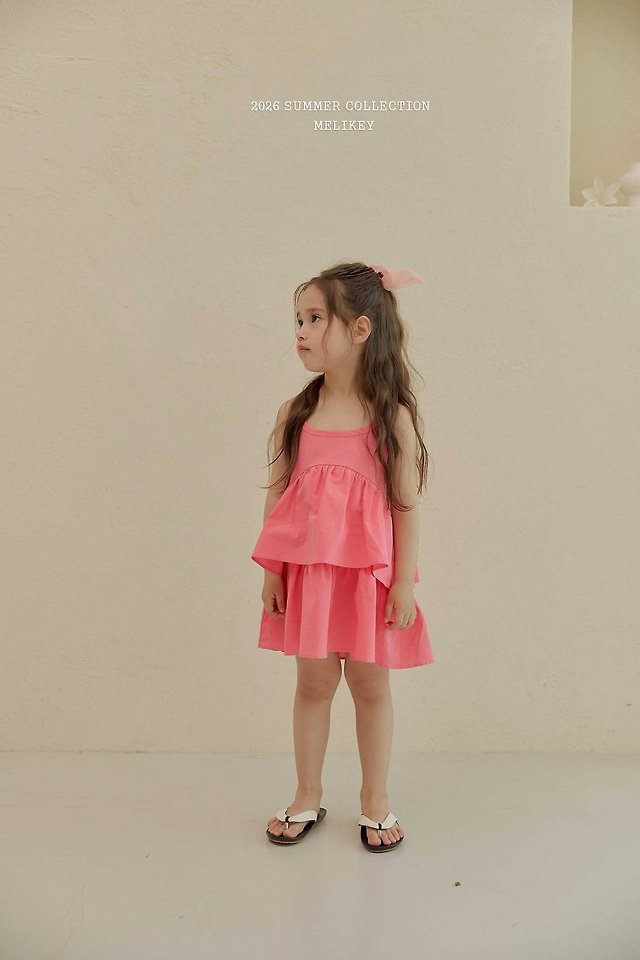 Melikey - Korean Children Fashion - #kidzfashiontrend - Hawaii Cancan One-piece - 11