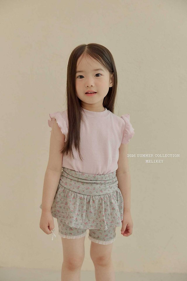 Melikey - Korean Children Fashion - #kidzfashiontrend - Shirring Skirt Leggings - 7