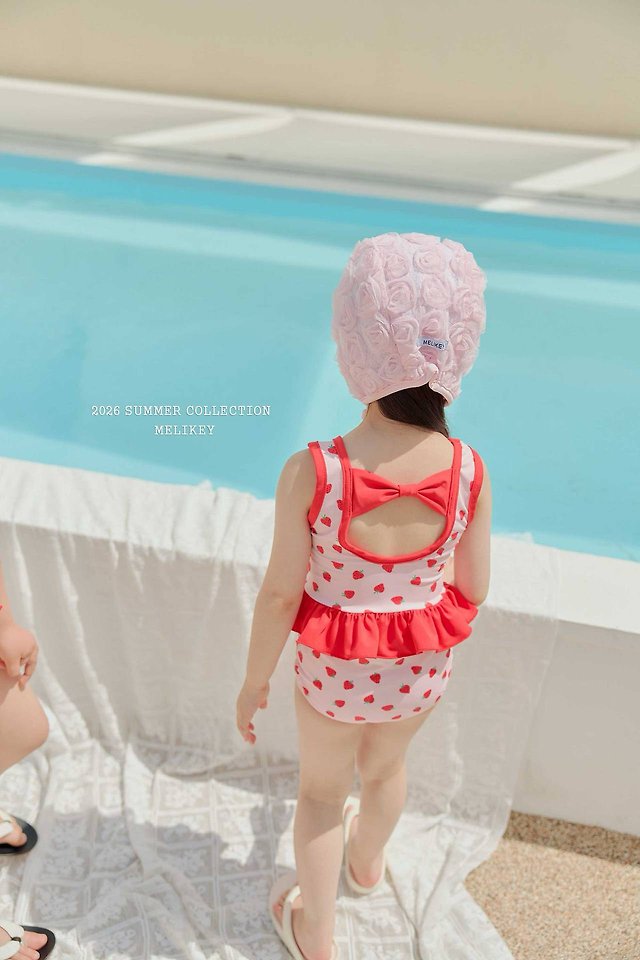 Melikey - Korean Children Fashion - #kidzfashiontrend - Rose Lace Swim Cap - 7