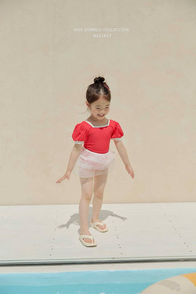 Melikey - Korean Children Fashion - #kidzfashiontrend - Mini Dot Swimsuit - 5