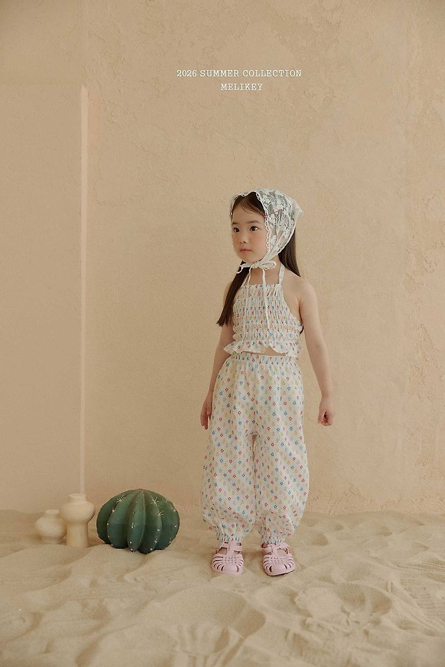 Melikey - Korean Children Fashion - #littlefashionista - Jelly Flower Jogger Pants - 12