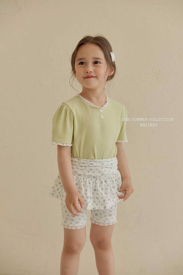Melikey - Korean Children Fashion - #littlefashionista - Shirring Skirt Leggings - 9