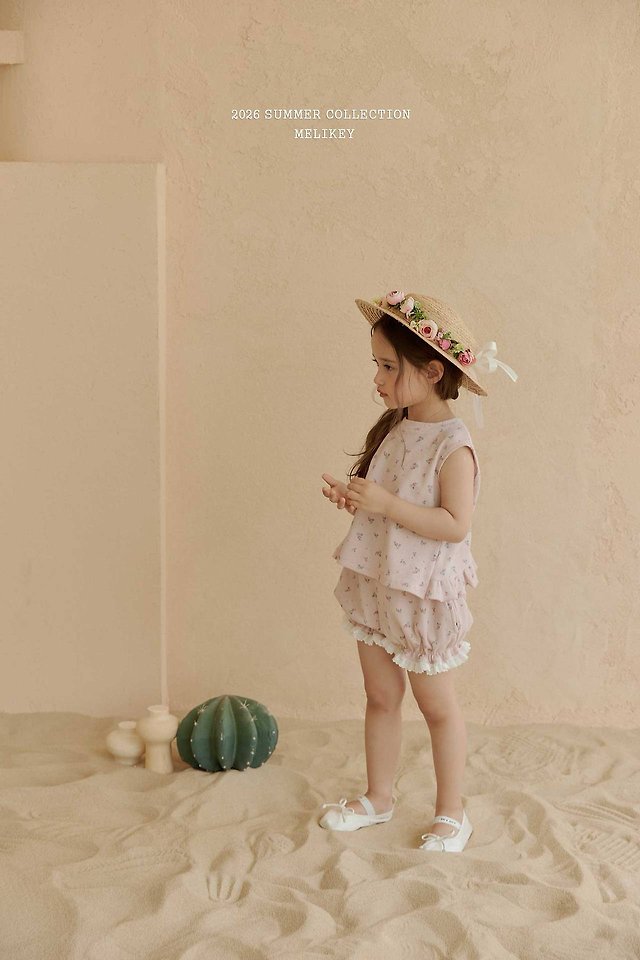 Melikey - Korean Children Fashion - #littlefashionista - Dindin Frill Sleeveless Tee - 6