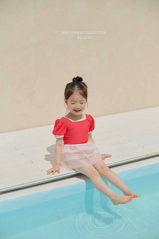 Melikey - Korean Children Fashion - #littlefashionista - Mini Dot Swimsuit - 7
