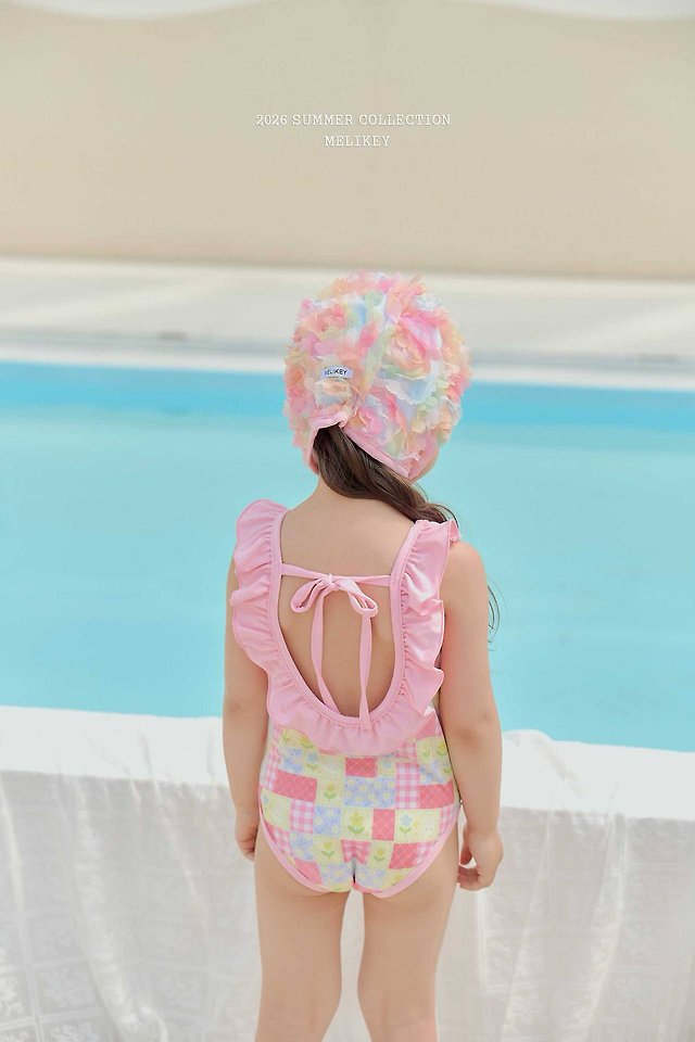 Melikey - Korean Children Fashion - #littlefashionista - Garden Frill Swimsuit - 3