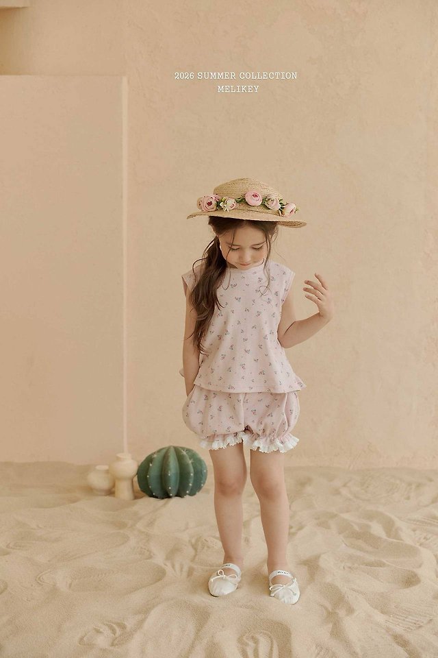 Melikey - Korean Children Fashion - #magicofchildhood - Dindin Frill Sleeveless Tee - 7