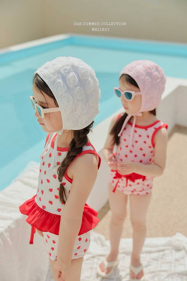 Melikey - Korean Children Fashion - #magicofchildhood - Rose Lace Swim Cap - 10