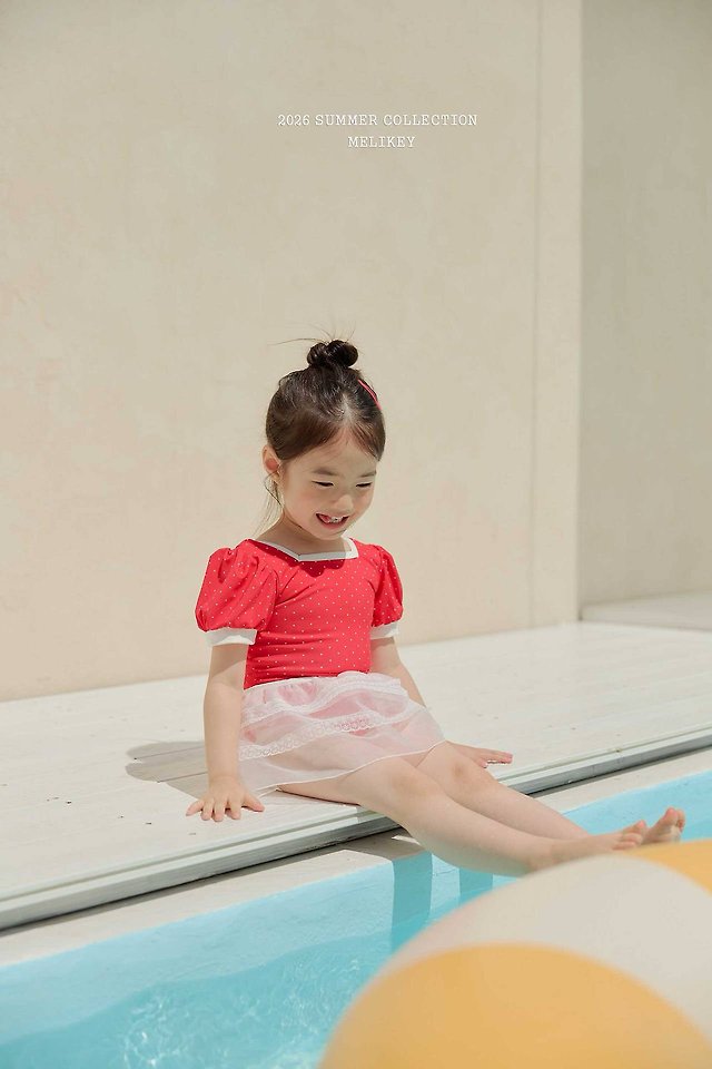 Melikey - Korean Children Fashion - #magicofchildhood - Mini Dot Swimsuit - 8