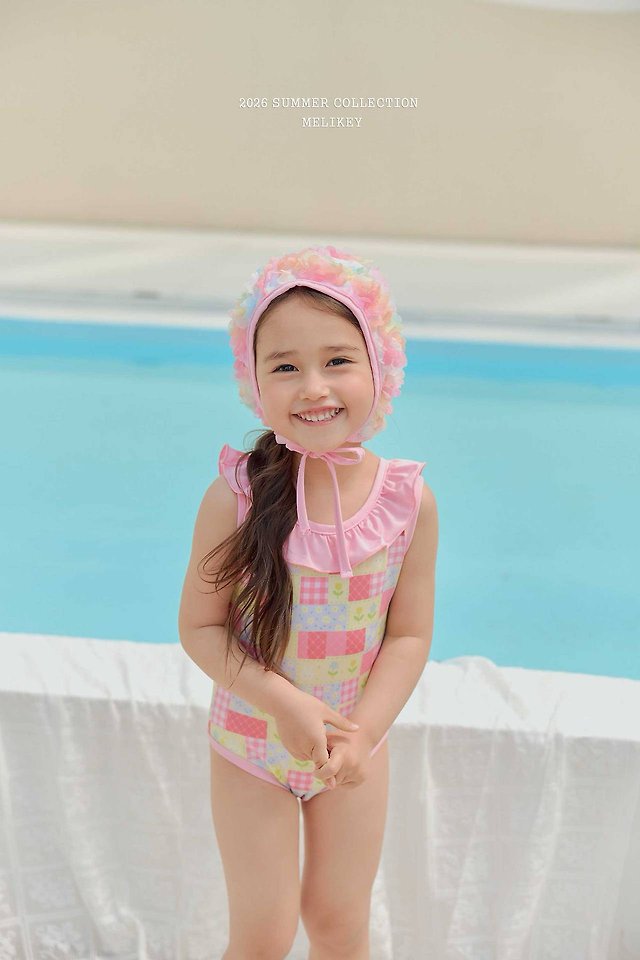 Melikey - Korean Children Fashion - #littlefashionista - Garden Frill Swimsuit - 4
