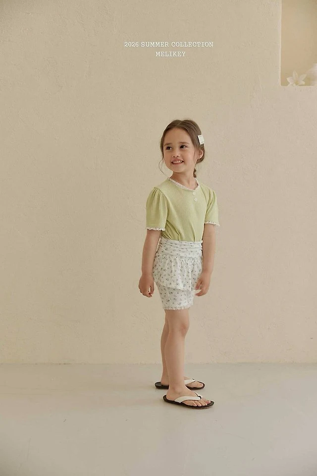 Melikey - Korean Children Fashion - #minifashionista - Shirring Skirt Leggings - 11