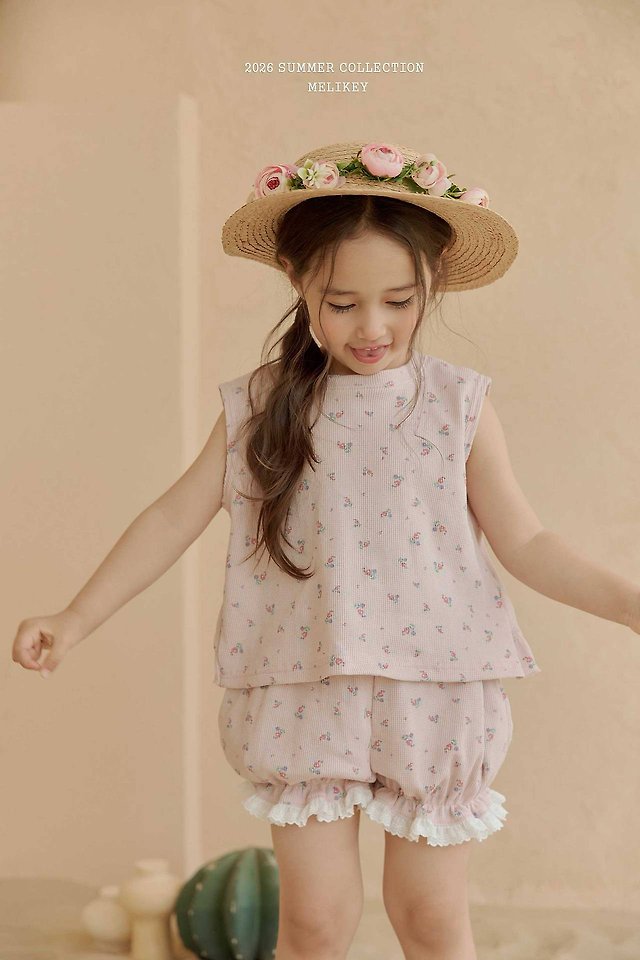 Melikey - Korean Children Fashion - #minifashionista - Dindin Frill Sleeveless Tee - 8