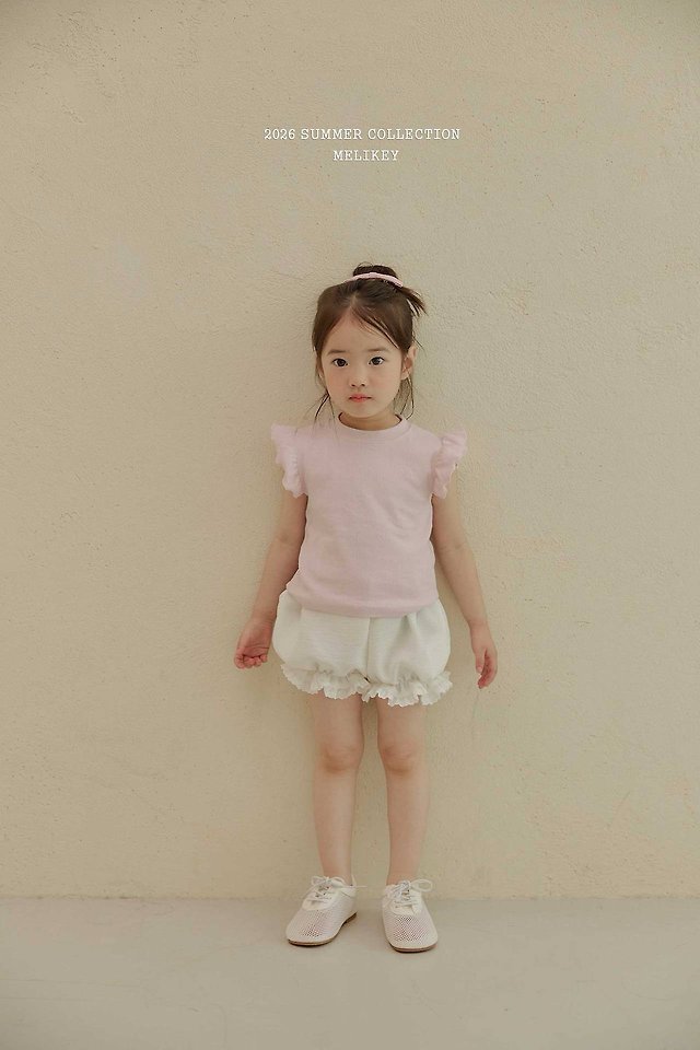 Melikey - Korean Children Fashion - #minifashionista - Macaron Frill Tee - 6