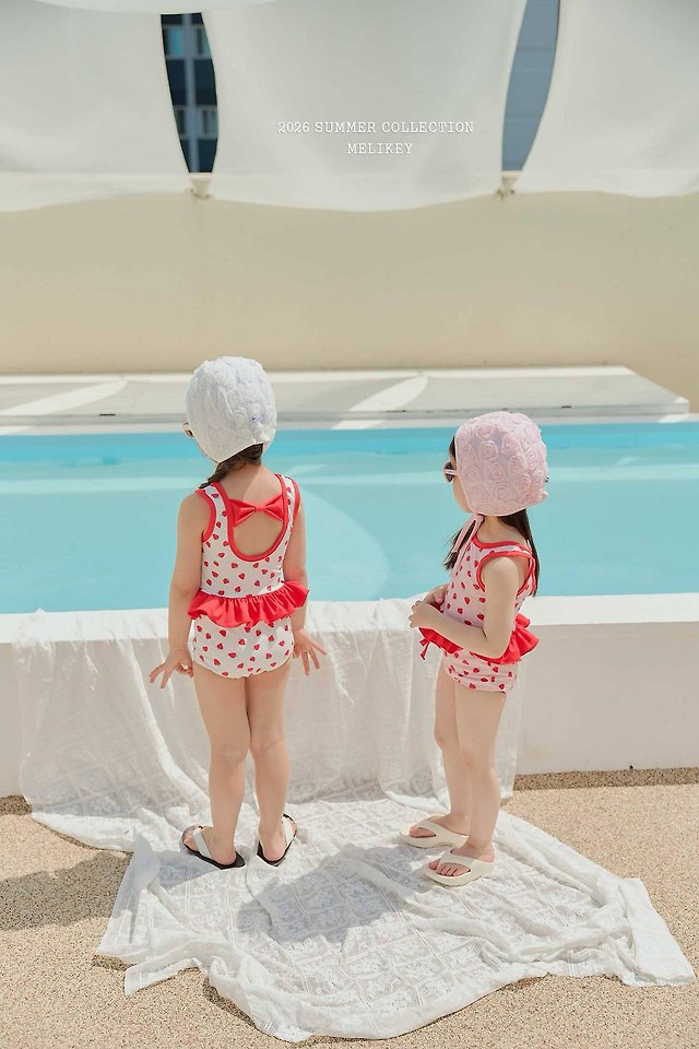 Melikey - Korean Children Fashion - #minifashionista - Rose Lace Swim Cap - 11