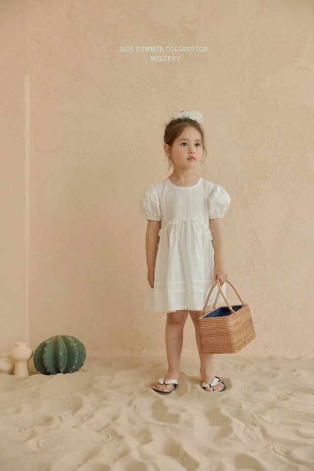 Melikey - Korean Children Fashion - #prettylittlegirls - Veil Puff One-piece - 5