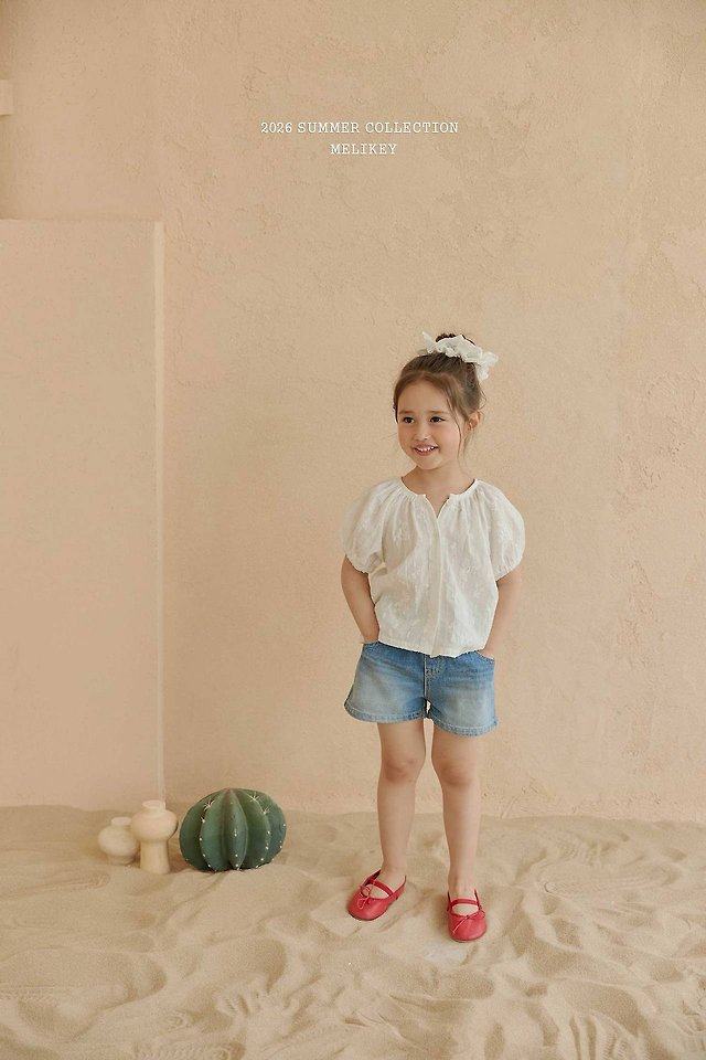 Melikey - Korean Children Fashion - #prettylittlegirls - Brush Denim Pants - 3