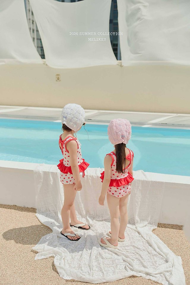 Melikey - Korean Children Fashion - #prettylittlegirls - Rose Lace Swim Cap - 12