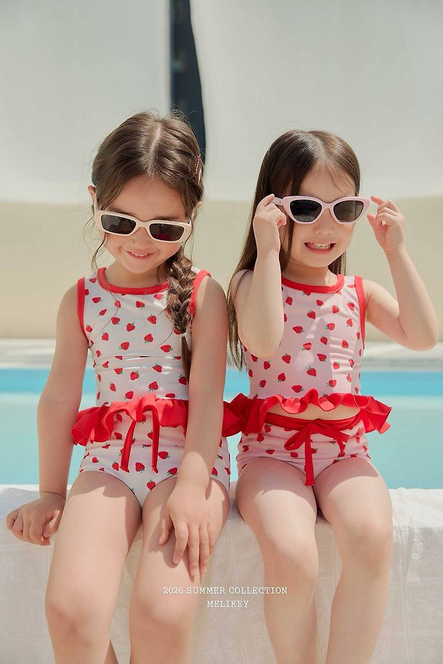 Melikey - Korean Children Fashion - #prettylittlegirls - Berry Swim Set - 9