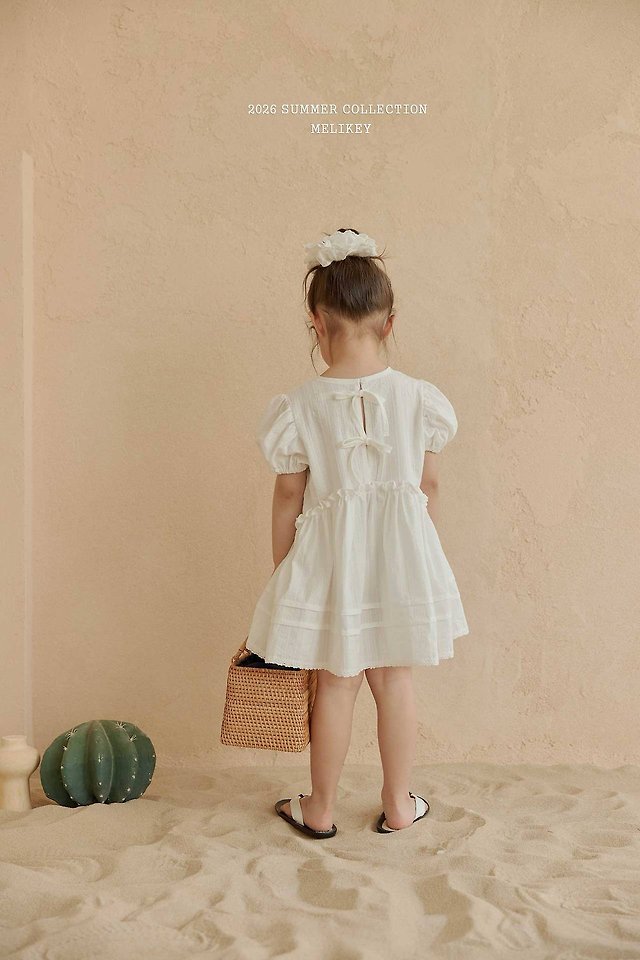 Melikey - Korean Children Fashion - #stylishchildhood - Veil Puff One-piece - 8