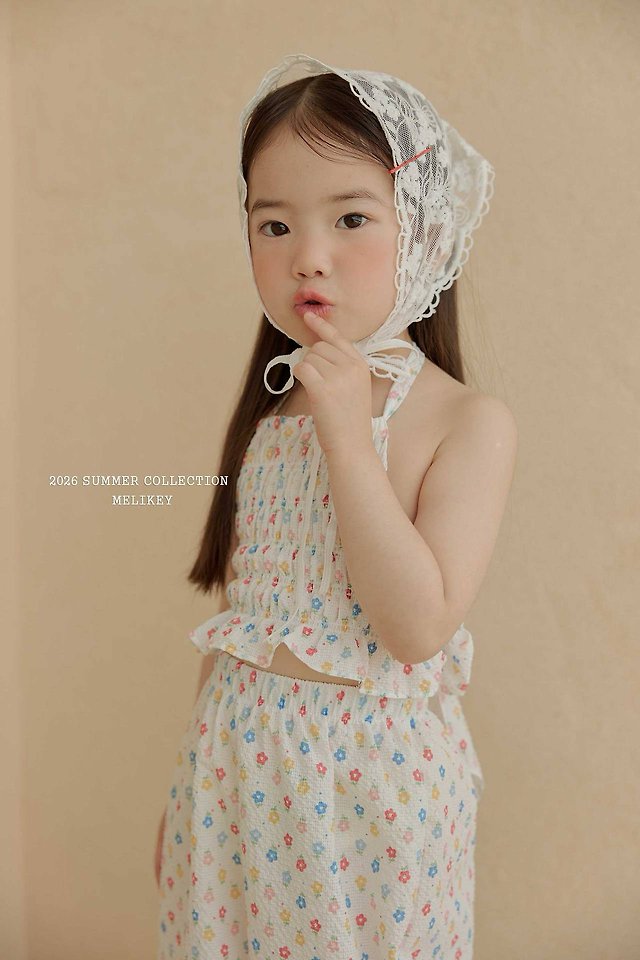 Melikey - Korean Children Fashion - #stylishchildhood - Jelly Flower Halter Neck