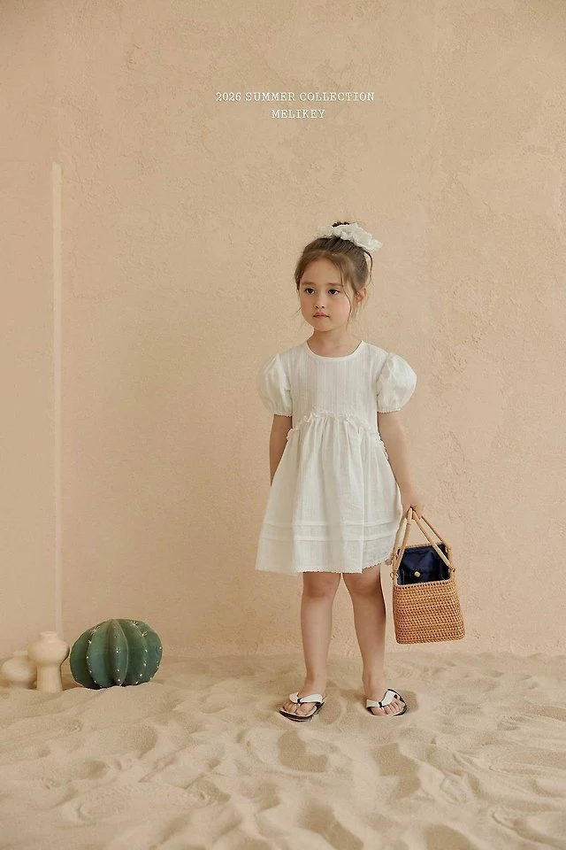 Melikey - Korean Children Fashion - #todddlerfashion - Veil Puff One-piece - 6