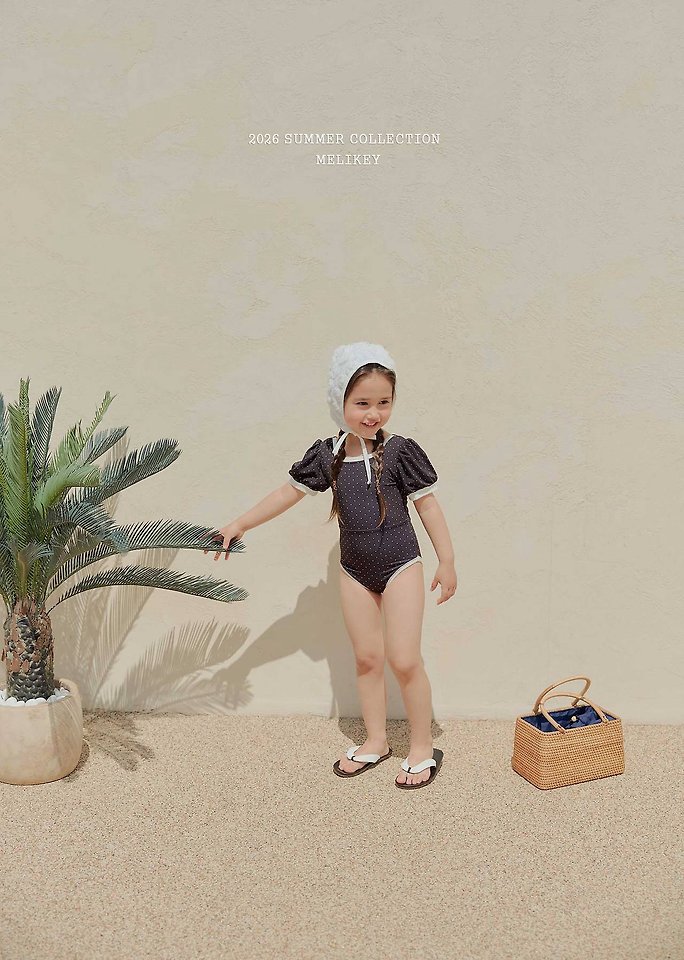 Melikey - Korean Children Fashion - #todddlerfashion - Mini Dot Swimsuit - 11