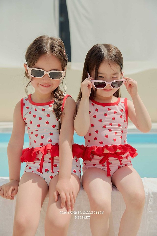 Melikey - Korean Children Fashion - #todddlerfashion - Berry Swim Set - 10