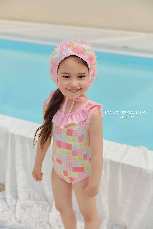 Melikey - Korean Children Fashion - #todddlerfashion - Garden Frill Swimsuit - 7
