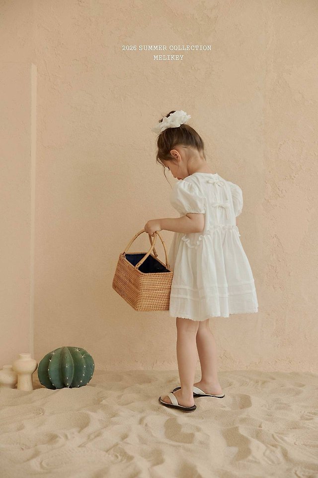 Melikey - Korean Children Fashion - #toddlerclothing - Veil Puff One-piece - 7