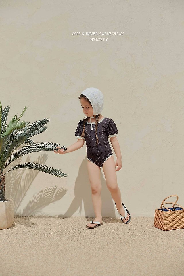 Melikey - Korean Children Fashion - #toddlerclothing - Mini Dot Swimsuit - 12