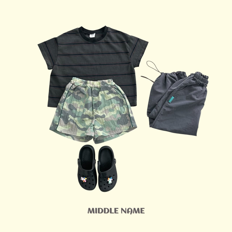 Middle Name - Korean Children Fashion - #designkidswear - Pigment Stripe Short Sleeve Tee - 7