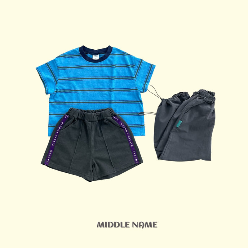 Middle Name - Korean Children Fashion - #discoveringself - Pigment Stripe Short Sleeve Tee - 8