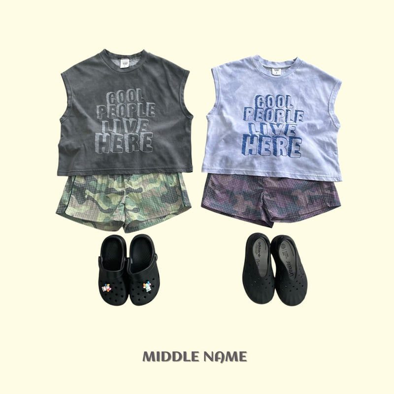 Middle Name - Korean Children Fashion - #discoveringself - Water Park Sleeveless Tee - 4