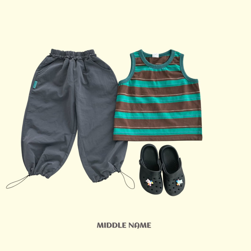 Middle Name - Korean Children Fashion - #kidsshorts - Jacquard Sleeveless - 11