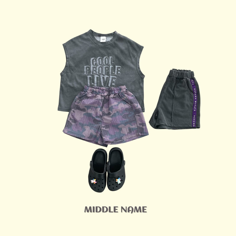 Middle Name - Korean Children Fashion - #kidsshorts - Water Park Sleeveless Tee - 5