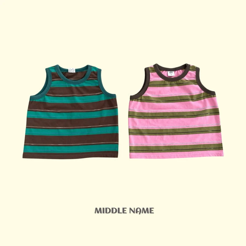 Middle Name - Korean Children Fashion - #littlefashionista - Jacquard Sleeveless