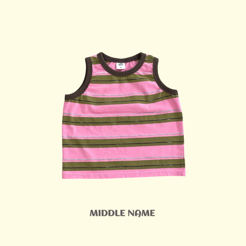 Middle Name - Korean Children Fashion - #minifashionista - Jacquard Sleeveless - 3