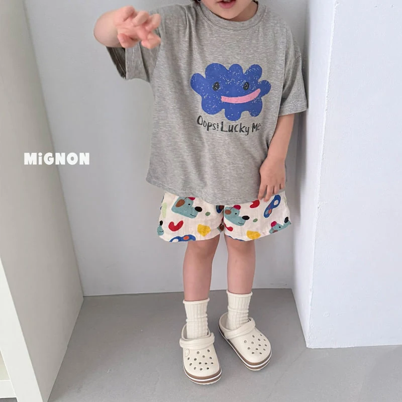 Mignon - Korean Children Fashion - #childofig - Painting Shorts - 7