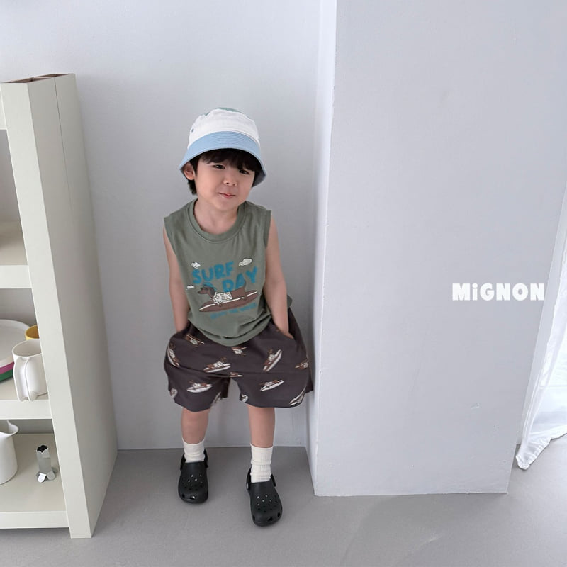 Mignon - Korean Children Fashion - #kidsshorts - Surfing Dog Tee - 11