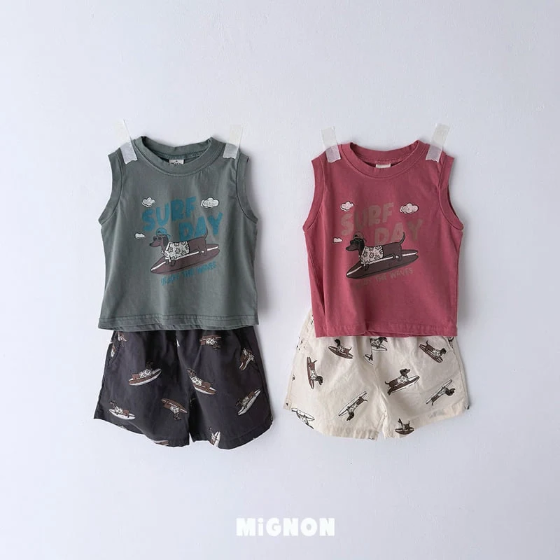 Mignon - Korean Children Fashion - #todddlerfashion - Surfing Dog Tee - 3