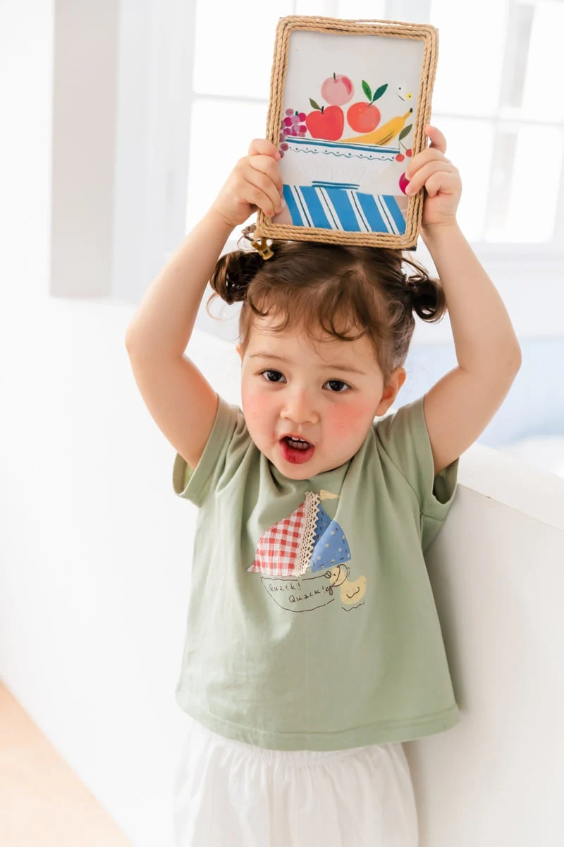 Milk Powder - Korean Children Fashion - #kidsstore - Duck Boat Tee - 2