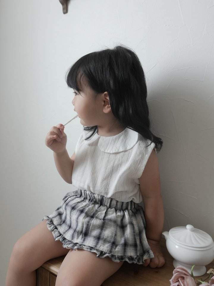 Mimi Market - Korean Baby Fashion - #babyboutiqueclothing - Sleeveless Collar Blouse - 12