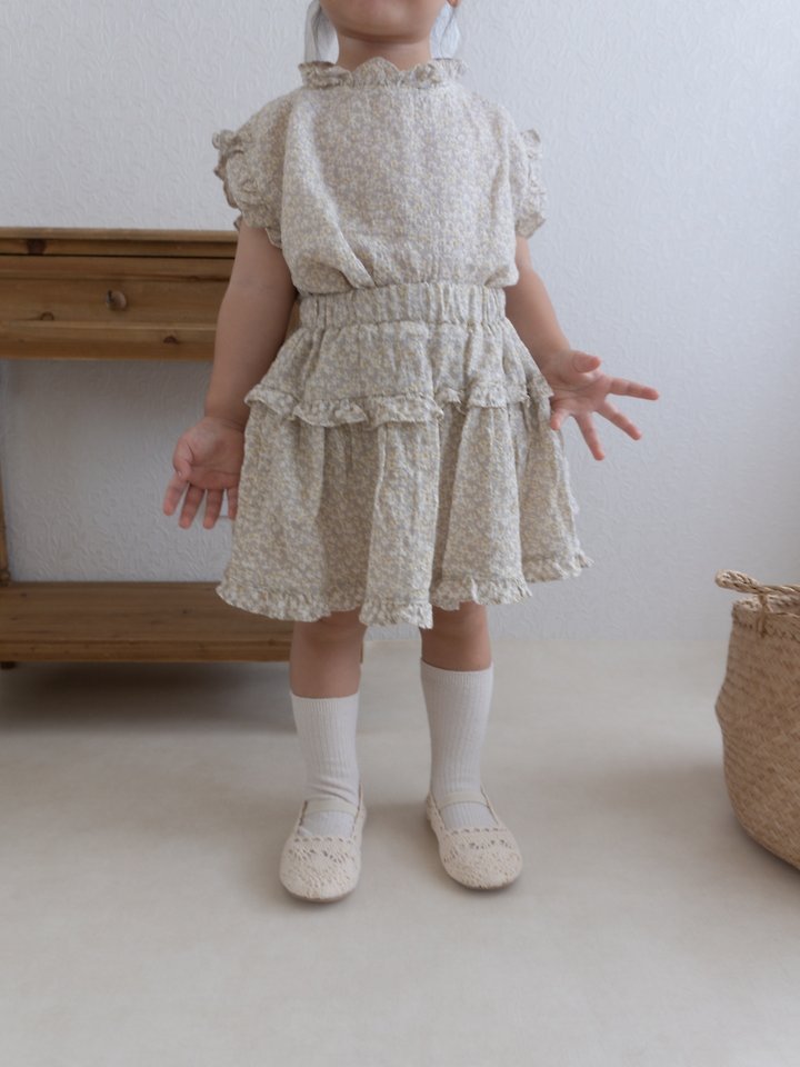 Mimi Market - Korean Baby Fashion - #babyclothing - Renee Frill Cancan Skirt - 6