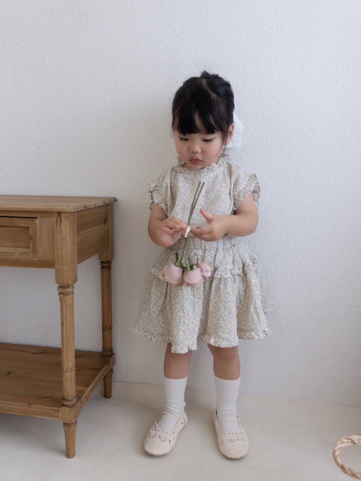 Mimi Market - Korean Baby Fashion - #babyfever - Renee Frill Sleeveless Top - 7