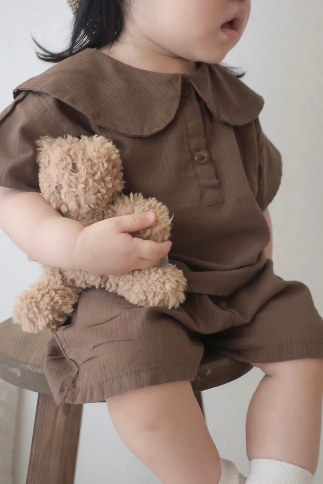 Mimi Market - Korean Baby Fashion - #babyfashion - Line Sailor Blouse - 4