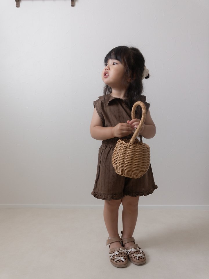 Mimi Market - Korean Baby Fashion - #babyoninstagram - Sleeveless Collar Blouse - 3