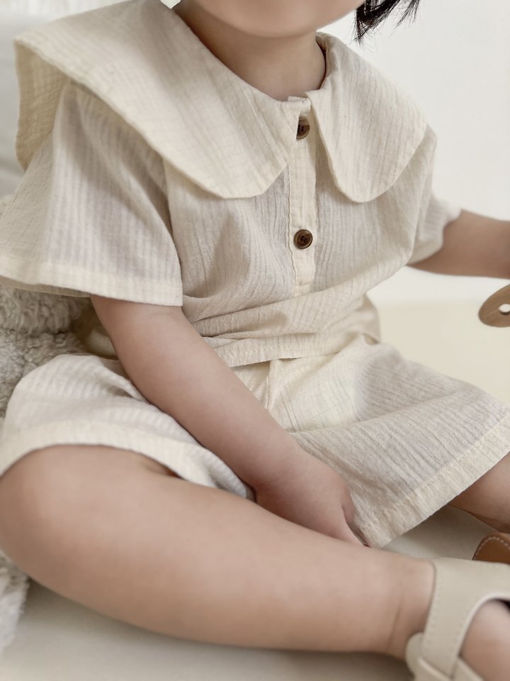 Mimi Market - Korean Baby Fashion - #babyootd - Line Sailor Blouse - 8