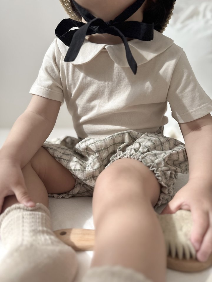 Mimi Market - Korean Baby Fashion - #babyoutfit - Butter Collar Tee
