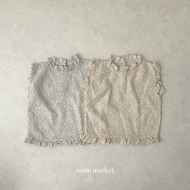 Mimi Market - Korean Baby Fashion - #babyoutfit - Renee Frill Sleeveless Top - 12