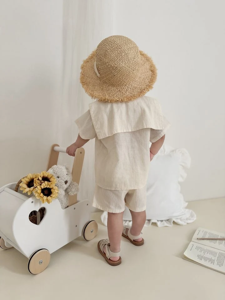 Mimi Market - Korean Baby Fashion - #babyoutfit - Line Sailor Blouse - 9