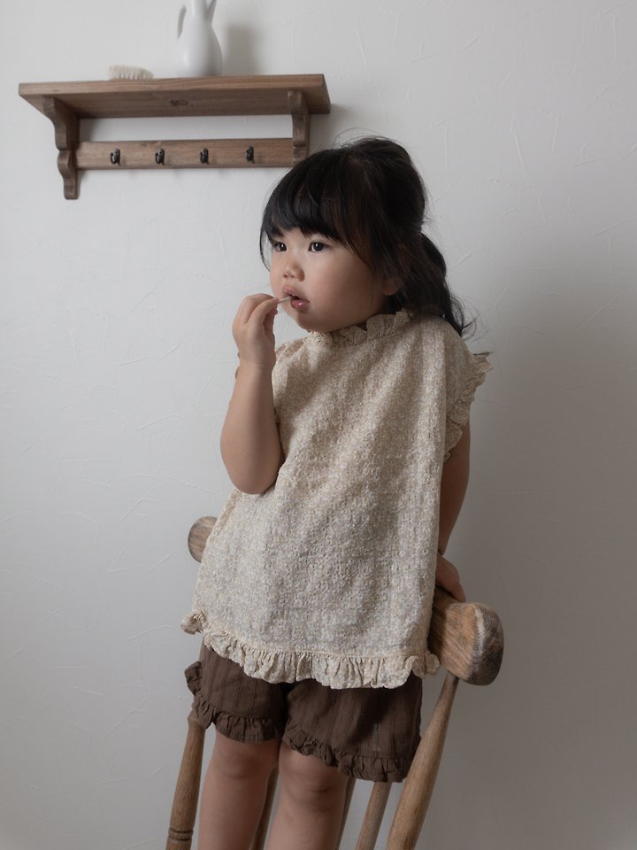 Mimi Market - Korean Baby Fashion - #onlinebabyshop - Renee Frill Sleeveless Top